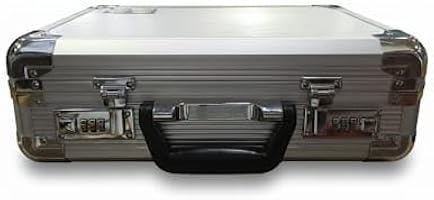 Buy Ziest Aluminium Briefcase with Dual Number Locks, Silver